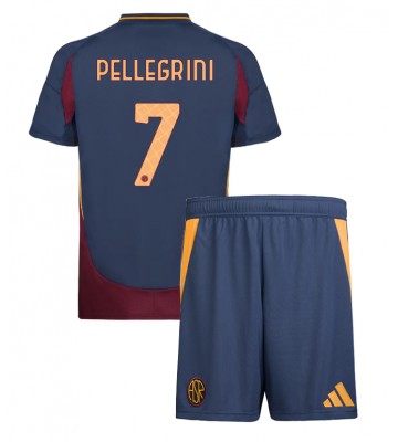 AS Roma Lorenzo Pellegrini #7 Tredje Kläder Barn 2024-25 Kortärmad (+ Korta byxor)